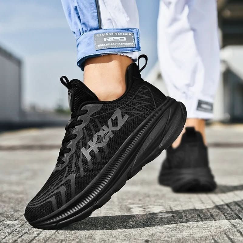 Lightweight Running Shoes with Cushioned Mesh Upper and Lace Up Closure for Training - Image 3