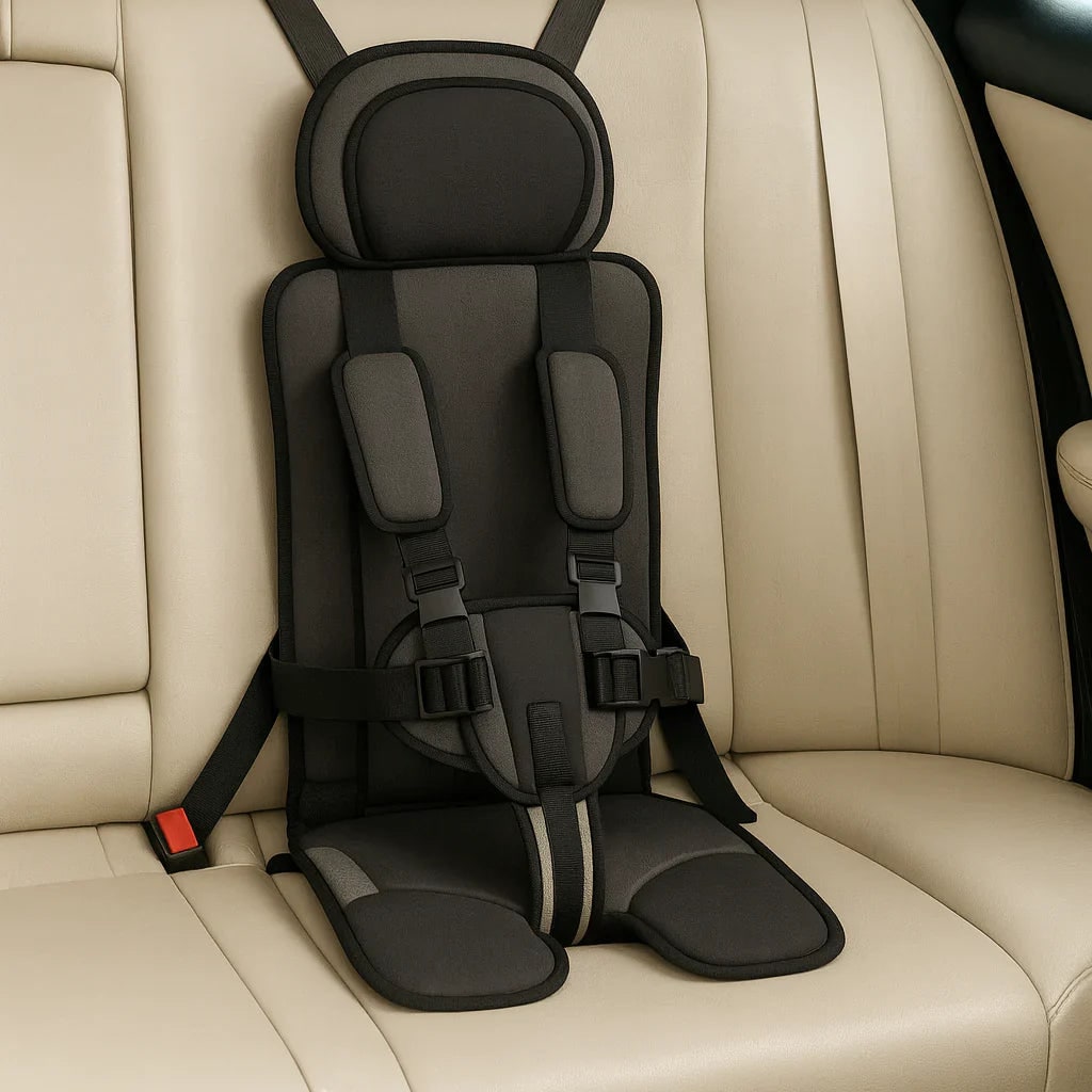 Lightweight Travel Car Seat with Foldable Design and Adjustable Harness for Kids - Image 6