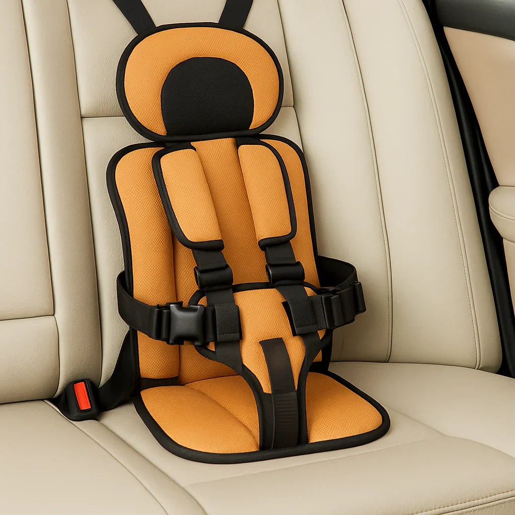 Lightweight Travel Car Seat with Foldable Design and Adjustable Harness for Kids - Image 8