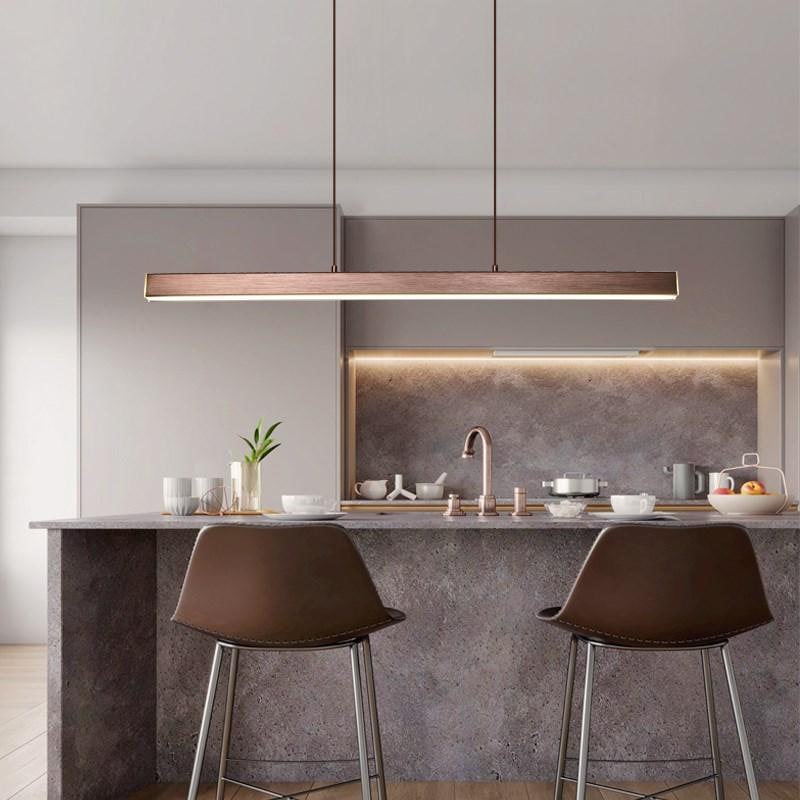 Linear Pendant Light with Adjustable Suspension and Integrated LED - Image 2