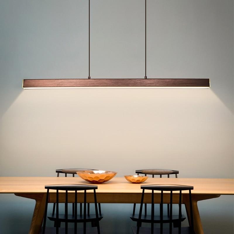 Linear Pendant Light with Adjustable Suspension and Integrated LED - Image 3