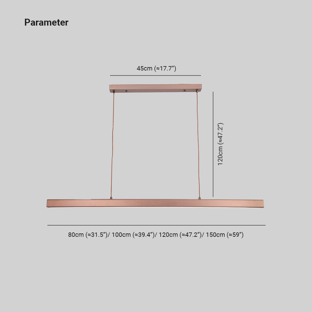 Linear Pendant Light with Adjustable Suspension and Integrated LED - Image 4