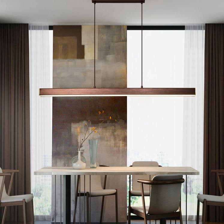 Linear Pendant Light with Adjustable Suspension and Integrated LED - Image 6