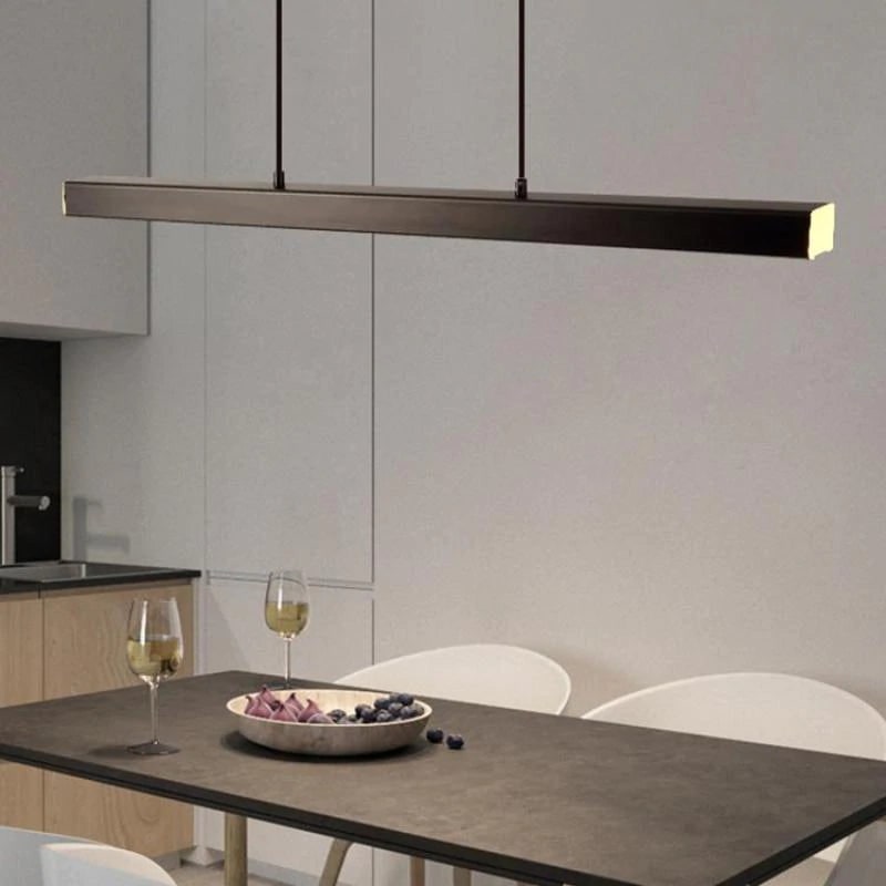 Linear Pendant Light with Adjustable Suspension and Integrated LED - Image 9