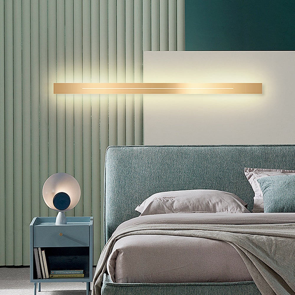 Linear Wall Sconce with Modern LED Backlit Design and Minimalist Slim Profile - Image 12