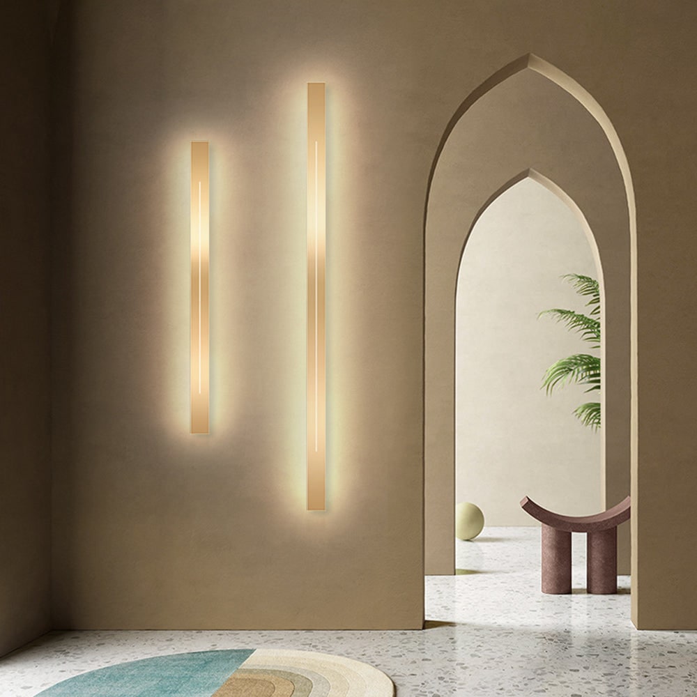 Linear Wall Sconce with Modern LED Backlit Design and Minimalist Slim Profile - Image 2