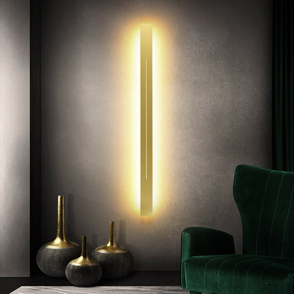 Linear Wall Sconce with Modern LED Backlit Design and Minimalist Slim Profile - Image 3