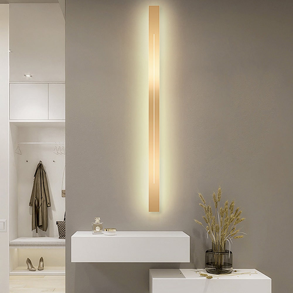 Linear Wall Sconce with Modern LED Backlit Design and Minimalist Slim Profile - Image 7