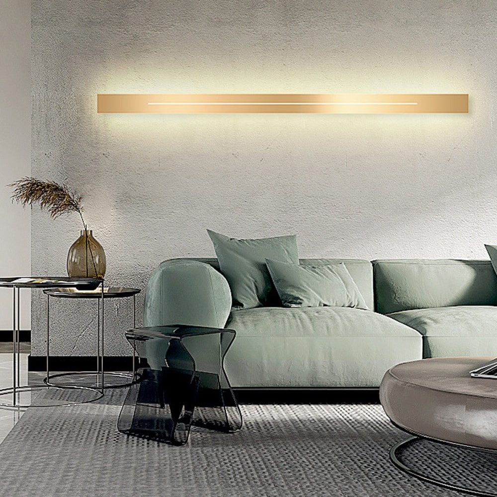 Linear Wall Sconce with Modern LED Backlit Design and Minimalist Slim Profile - Image 9