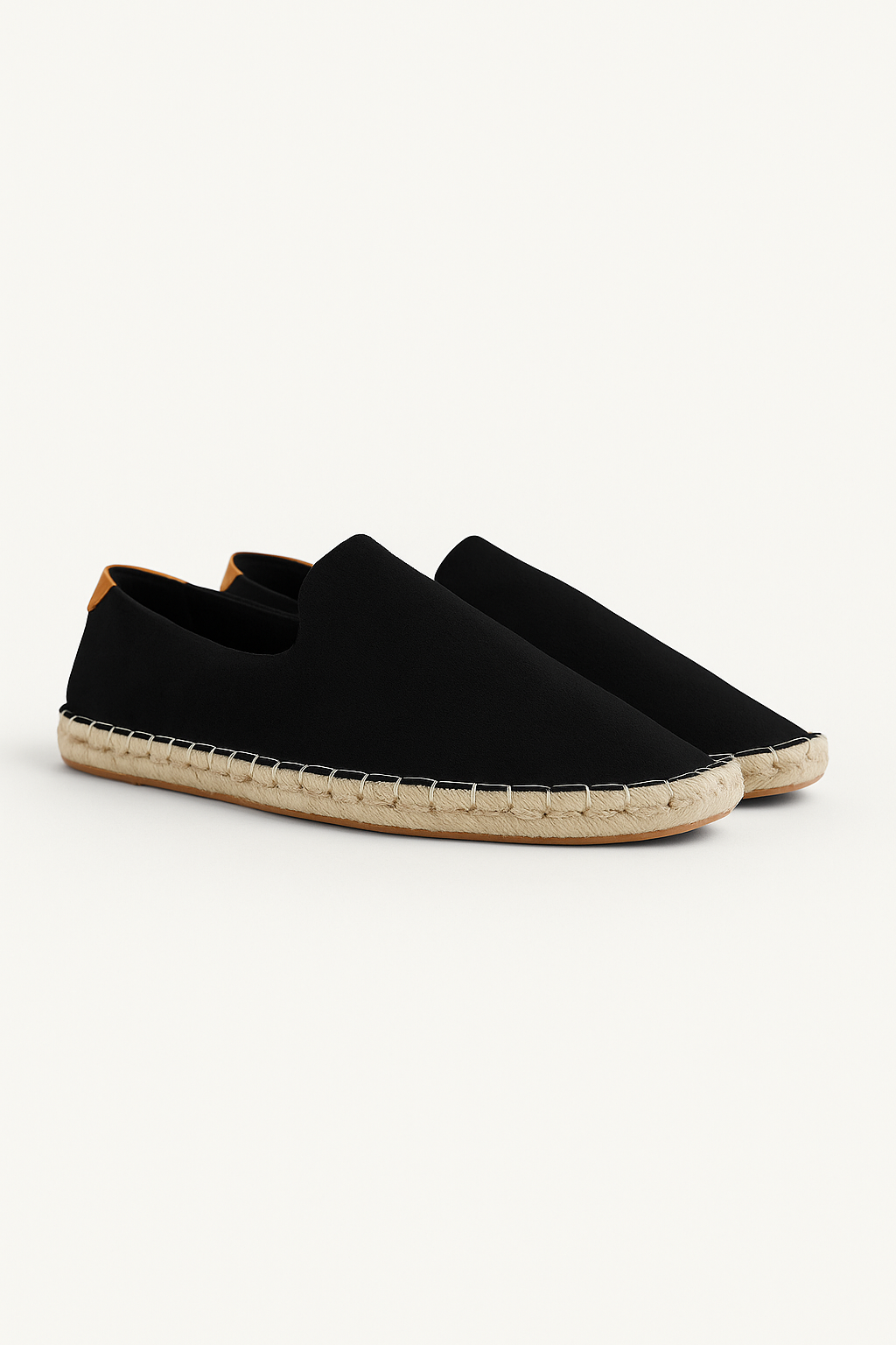 Luca | Espadrillas Uomo Slip-On Suola Iuta Nero