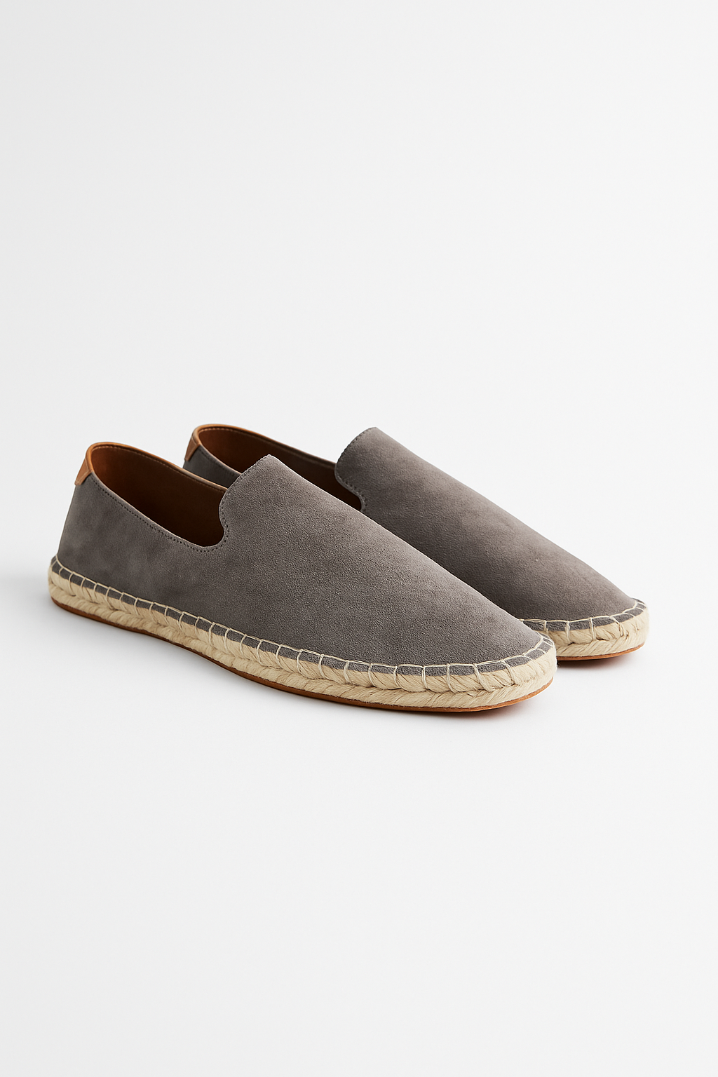 Luca | Espadrillas Uomo Slip-On Suola Iuta Grigio