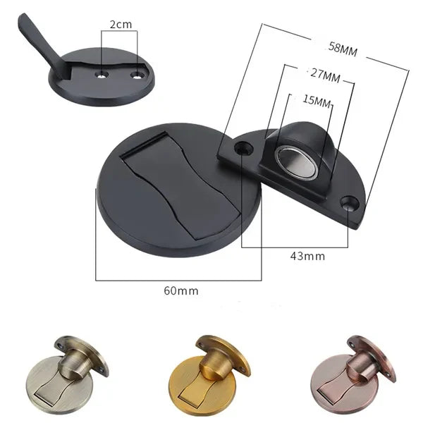 Magnetic Door Stop with Stainless Steel Floor Mount and Strong Catch - Image 7