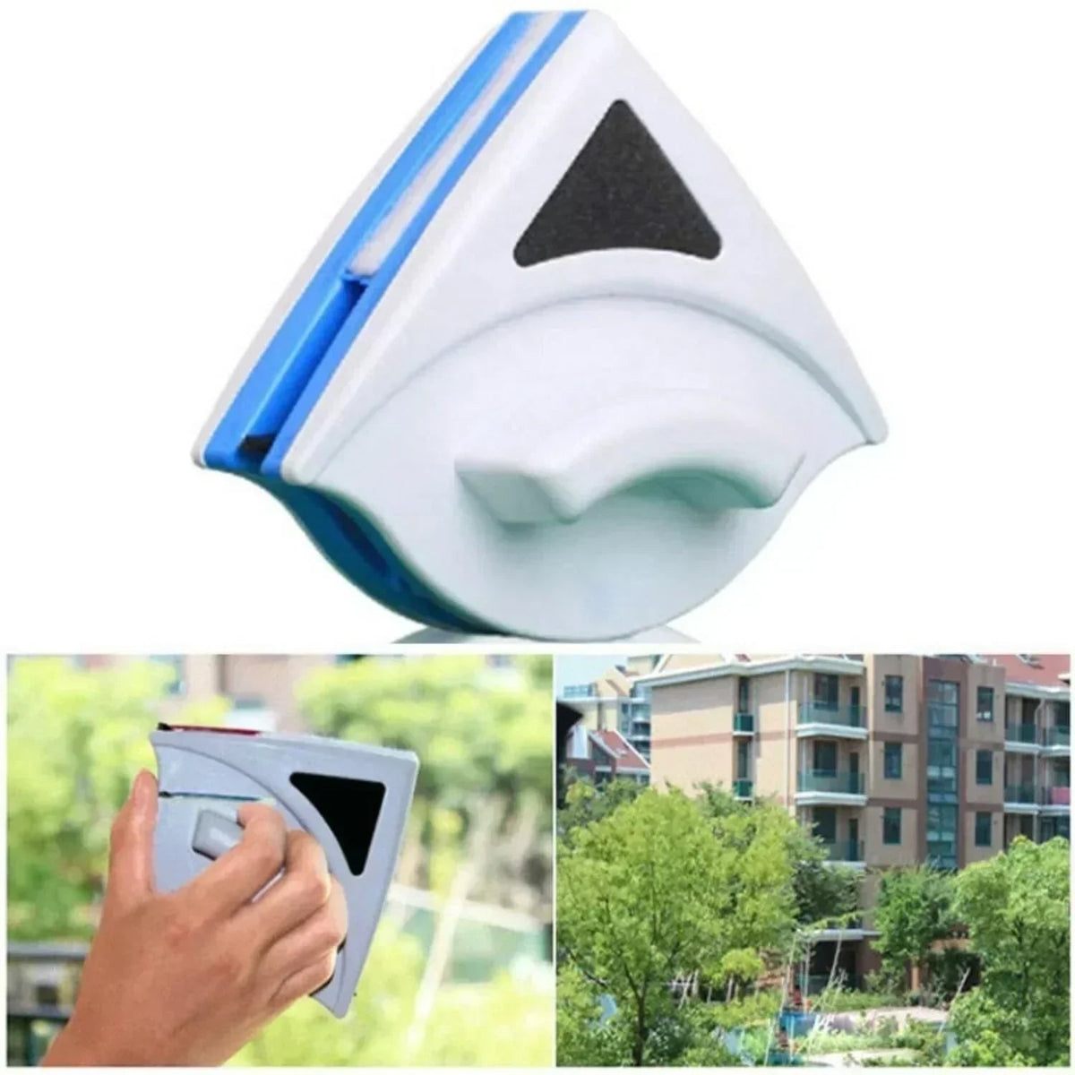 Magnetic Window Cleaner with Double-Sided Design and Safety Wrist Cord - Image 11