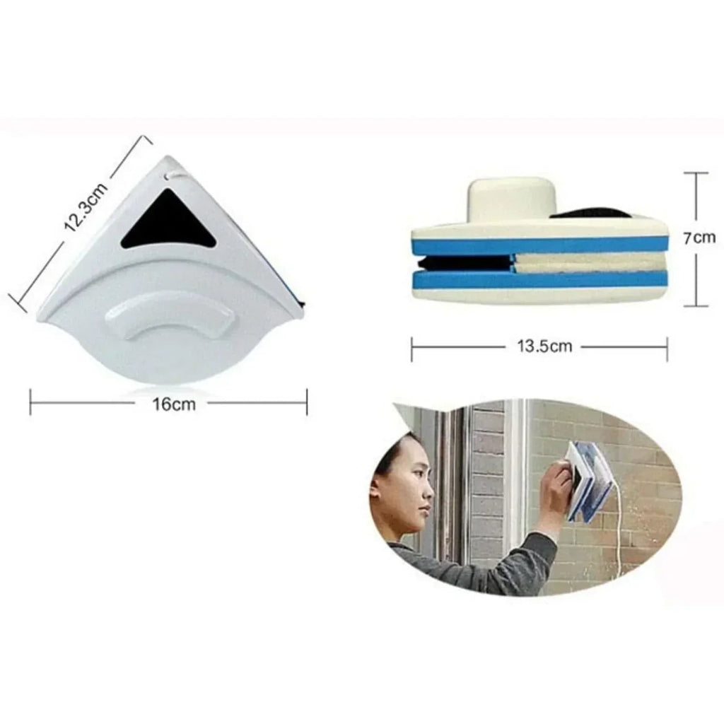 Magnetic Window Cleaner with Double-Sided Design and Safety Wrist Cord - Image 7