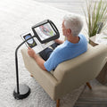 Magnifying Floor Lamp with LED Task Lighting Adjustable Gooseneck and Handle for Reading Crafts - Image 1