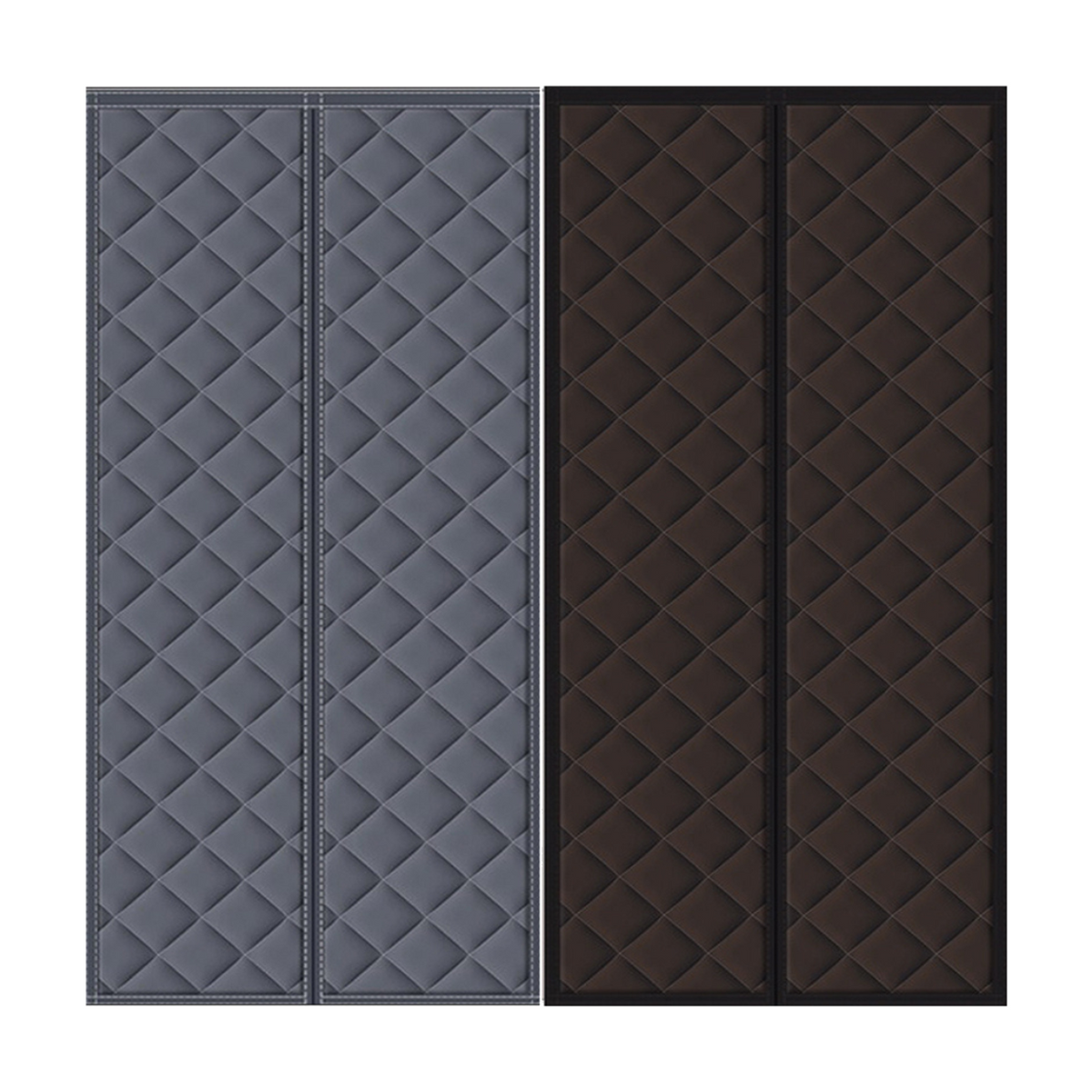 Magnetic Insulated Door Curtain with Quilted Pattern for Garage and Patio Heat Insulation - Main product image