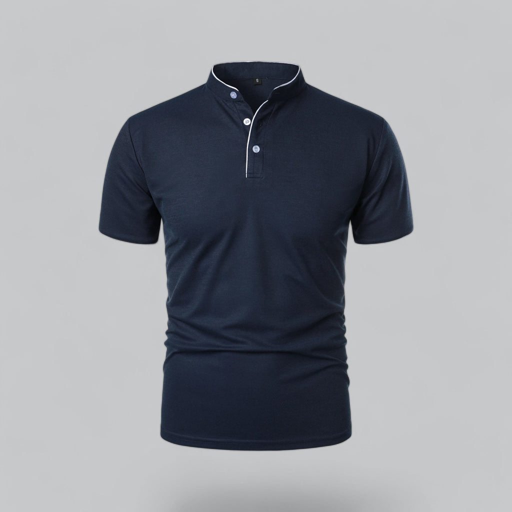 Marco | Polo da Uomo Senza Colletto Blu Navy