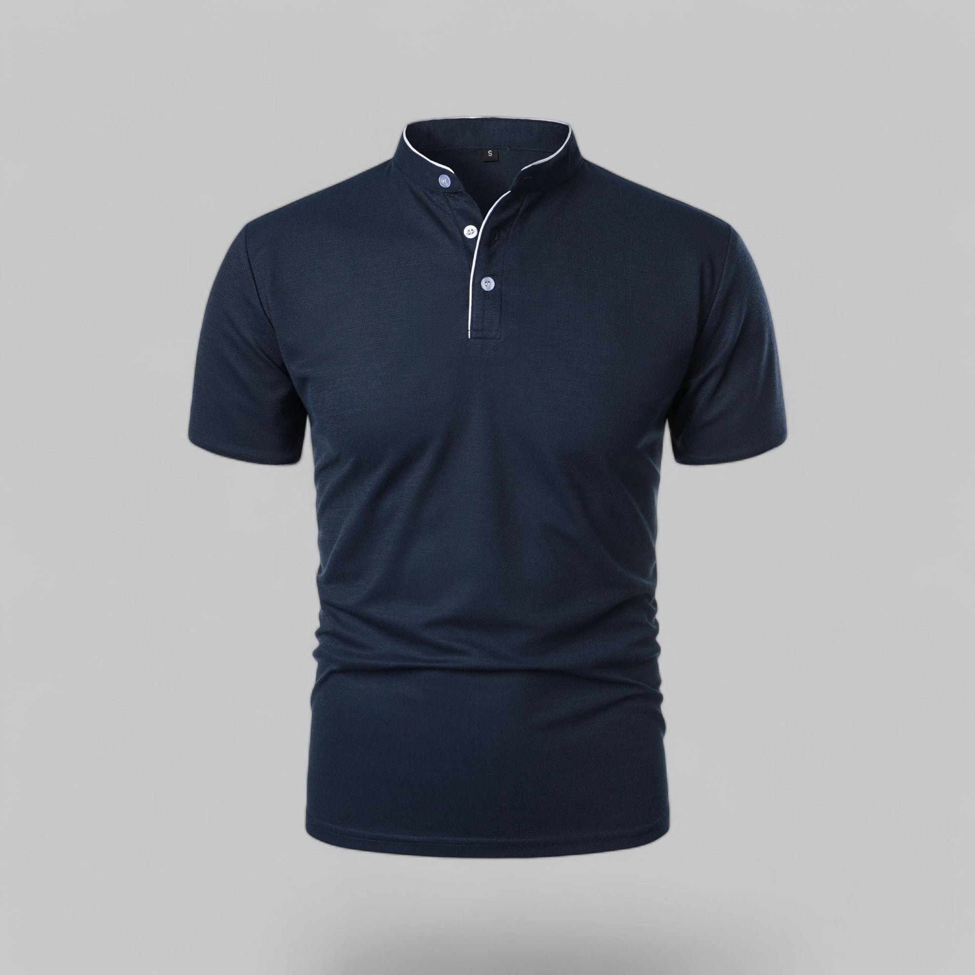 Marco | Polo da Uomo Senza Colletto Blu Navy
