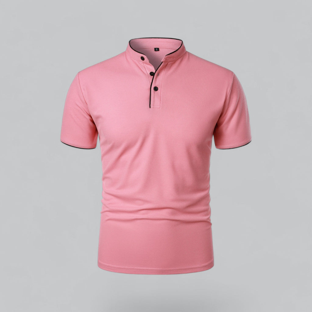 Marco | Polo da Uomo Senza Colletto Rosa