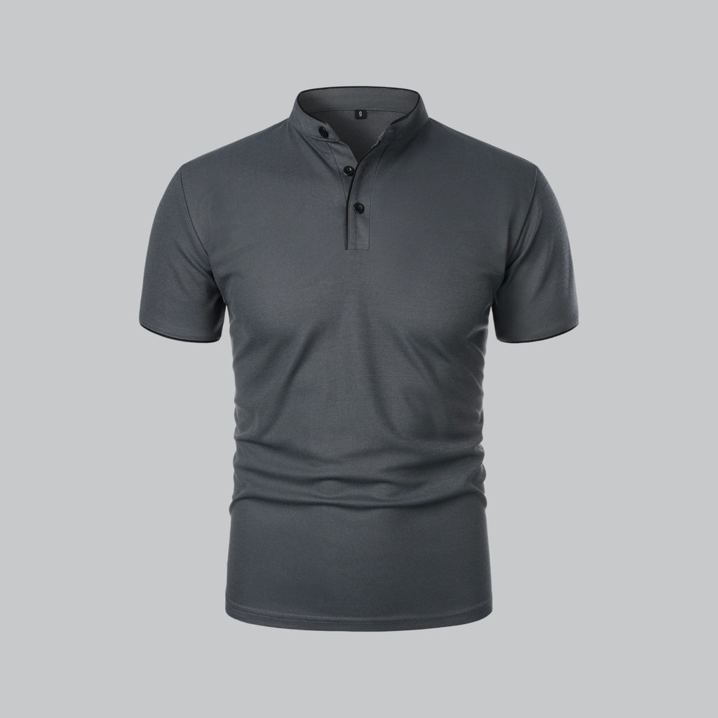Marco | Polo da Uomo Senza Colletto Grigio Scuro
