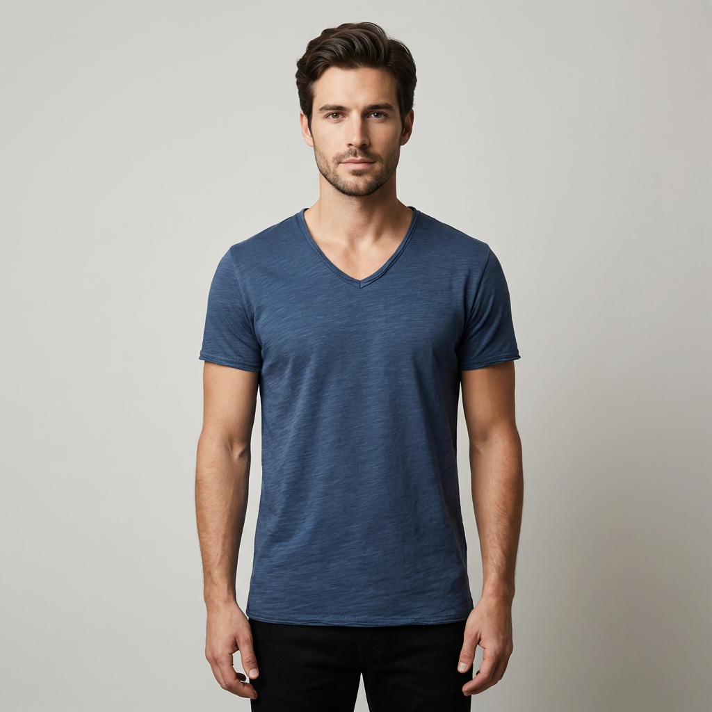 Marco | T Shirt Elegante Uomo Cotone Scollo V