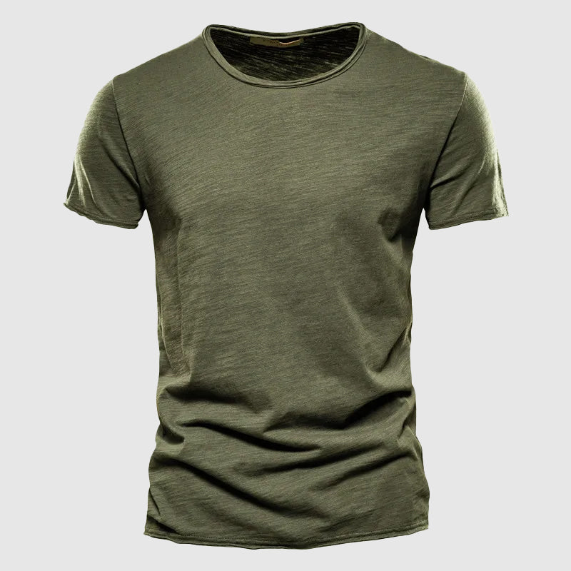 Marco | T Shirt Lussuosa Uomo Cotone Estiva Girocollo Verde