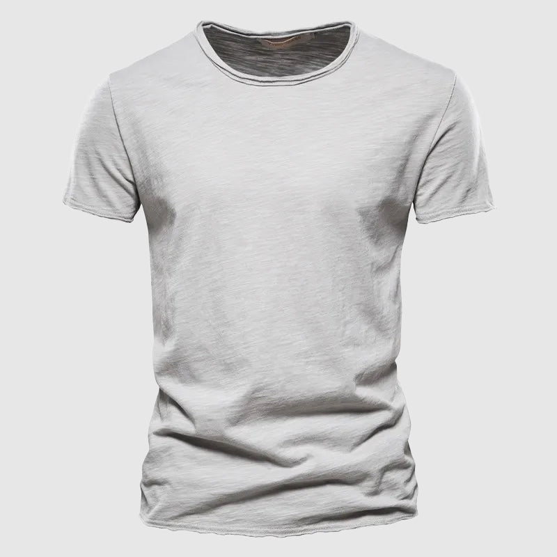 Marco | T Shirt Lussuosa Uomo Cotone Estiva Girocollo Grigio