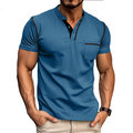Marco | T Shirt Lussuosa Uomo Cotone Premium Slim Fit Blu
