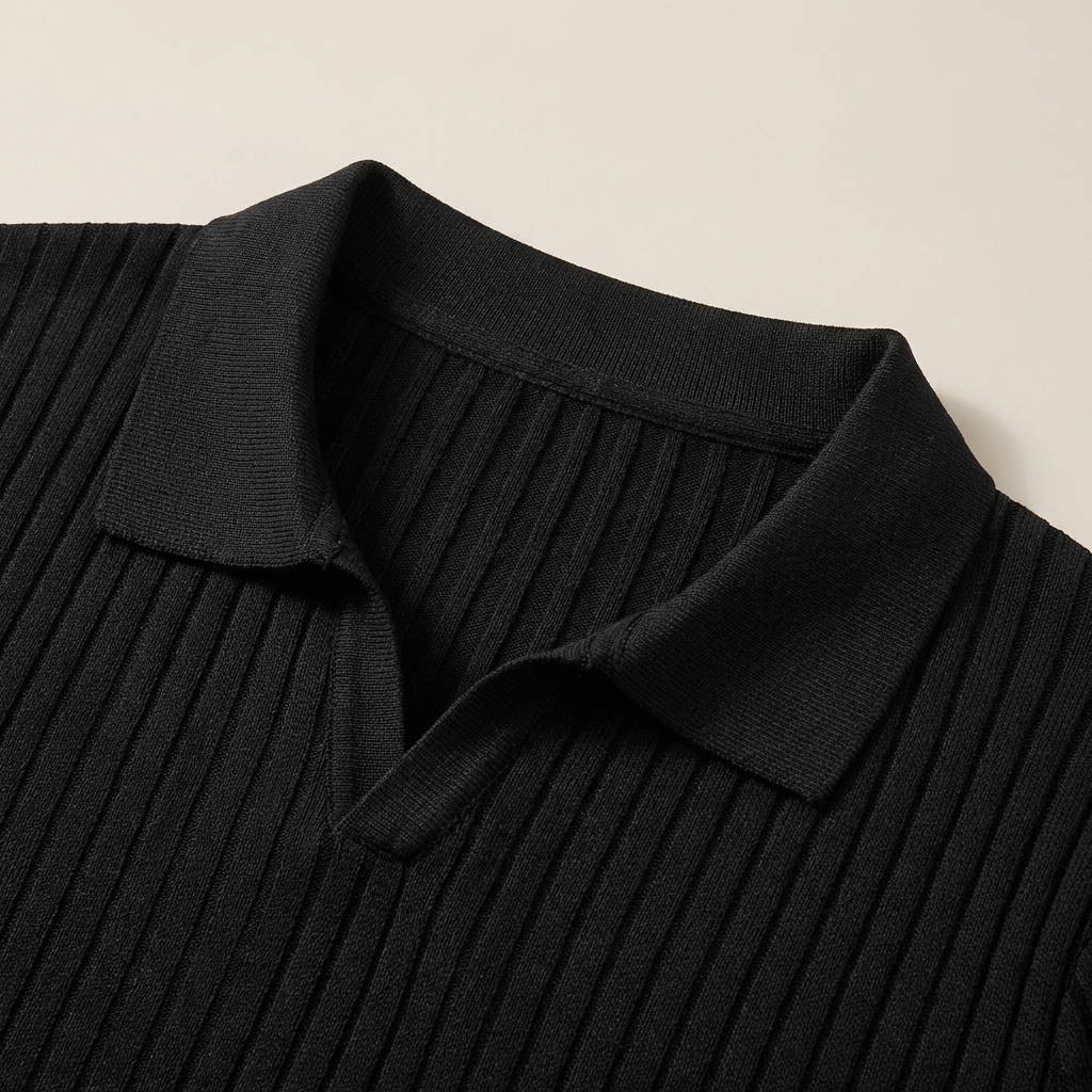 Massimo | Polo a Maglia Uomo Polo Elegante Uomo a Coste