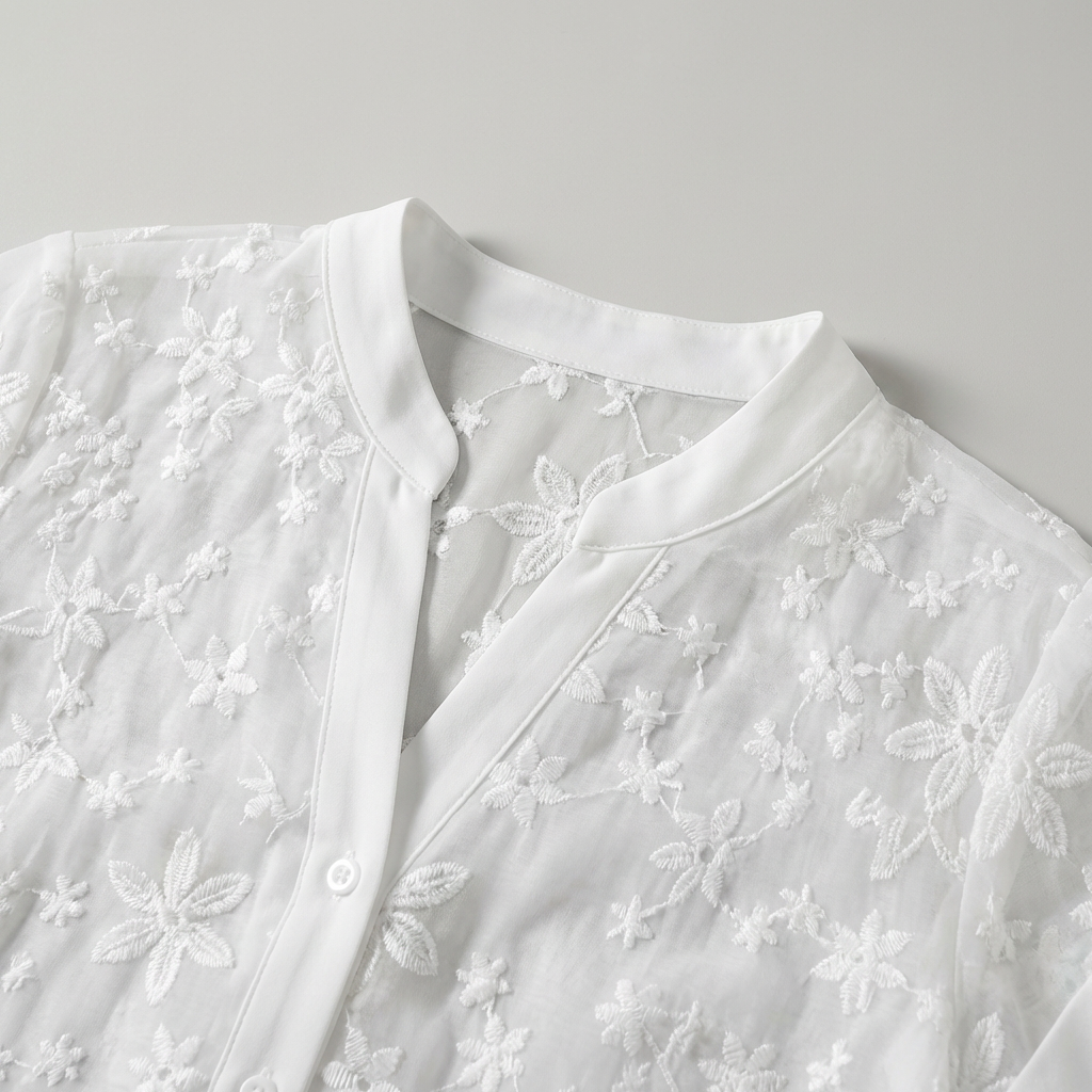 Matilde | Top Donna Floreale Elegante Pizzo