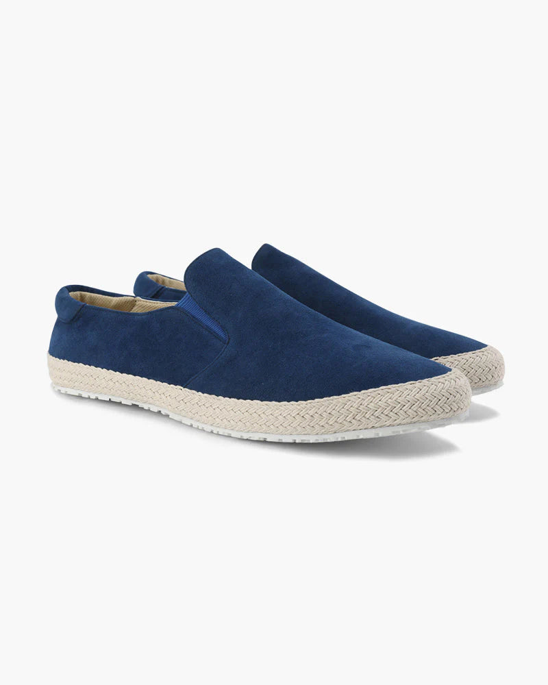 Matteo | Slip-On Uomo Espadrillas Camoscio Blu