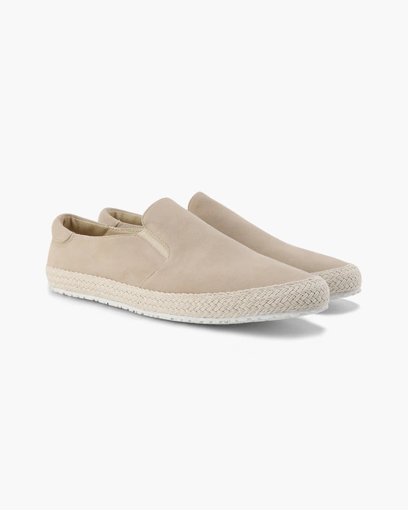 Matteo | Slip-On Uomo Espadrillas Camoscio Beige