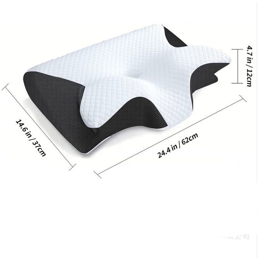 Memory Foam Cervical Pillow with Orthopedic Neck Support and Ergonomic Contoured Design - Image 6