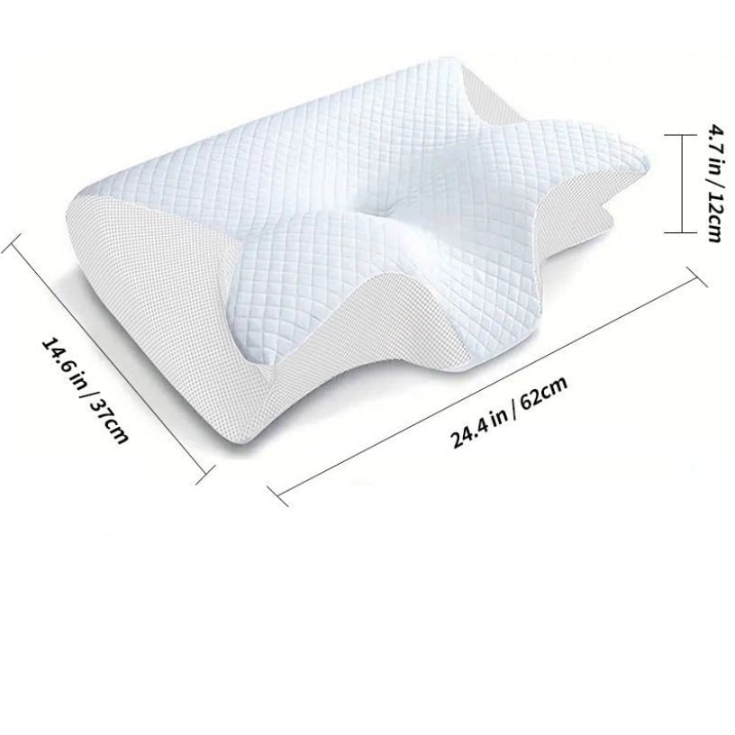 Memory Foam Cervical Pillow with Orthopedic Neck Support and Ergonomic Contoured Design - Image 7