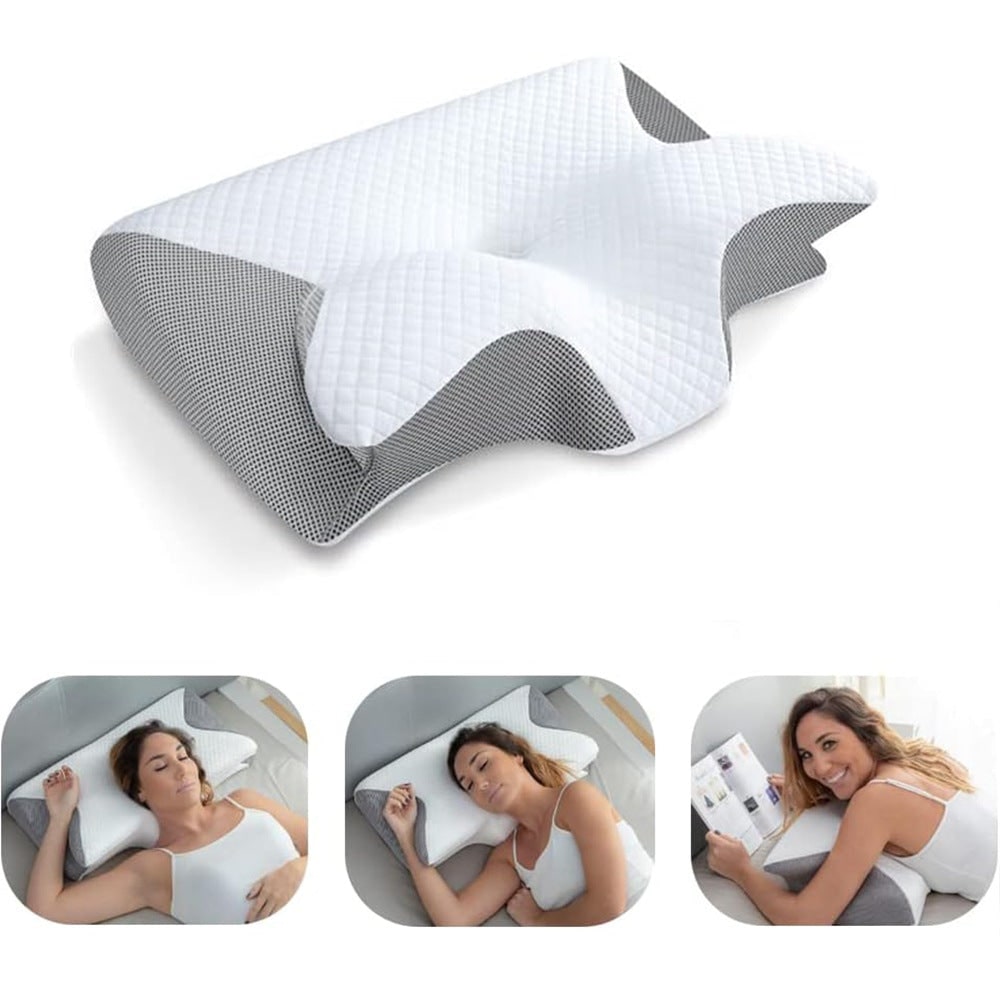 Memory Foam Cervical Pillow with Orthopedic Neck Support and Ergonomic Contoured Design - Image 8