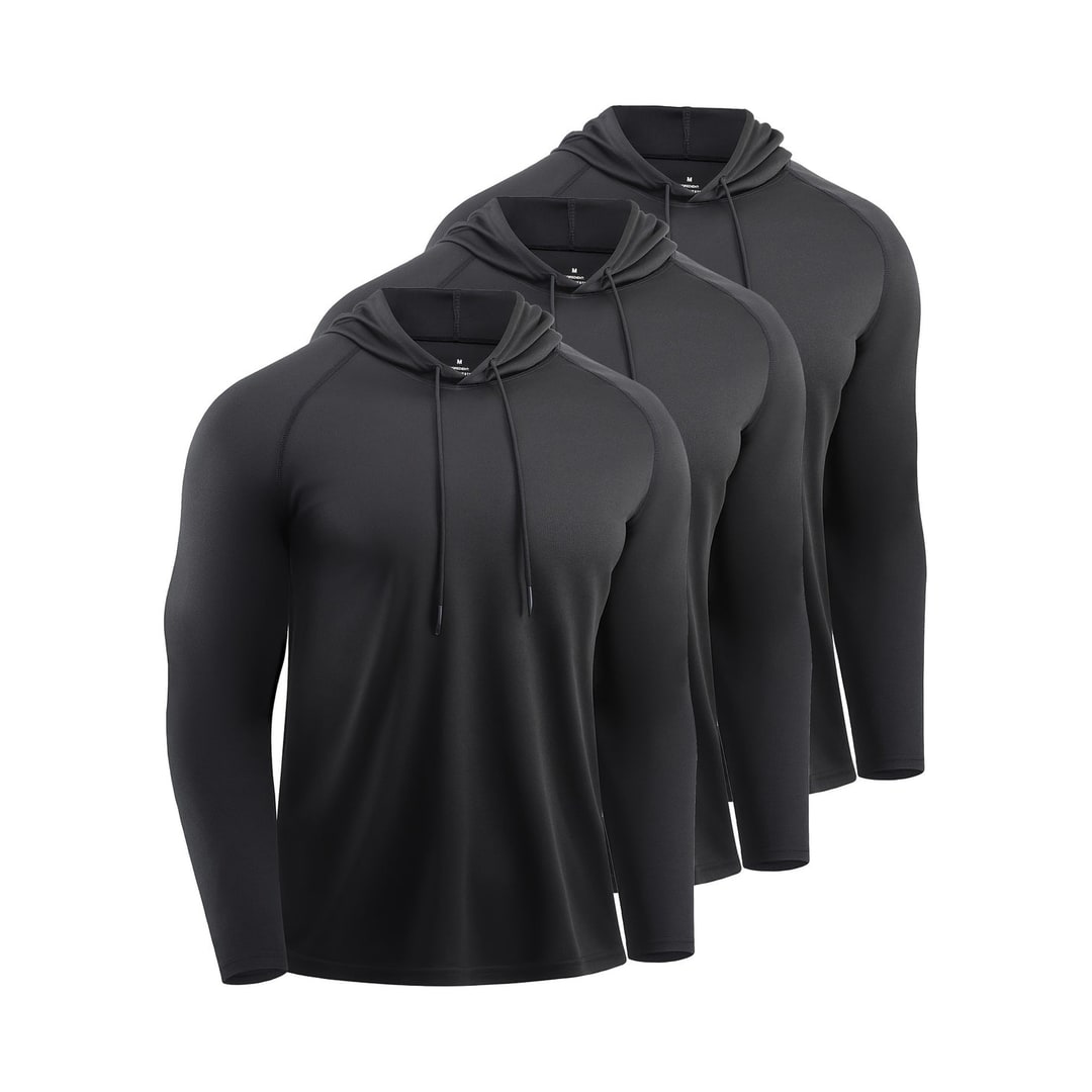 Men's Athletic Camo Hoodie with Lightweight Knit - Image 2