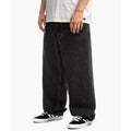 Men's Baggy Loose Fit Low Rise Wide Leg Denim Jeans with Contrast Stitching - Image 1