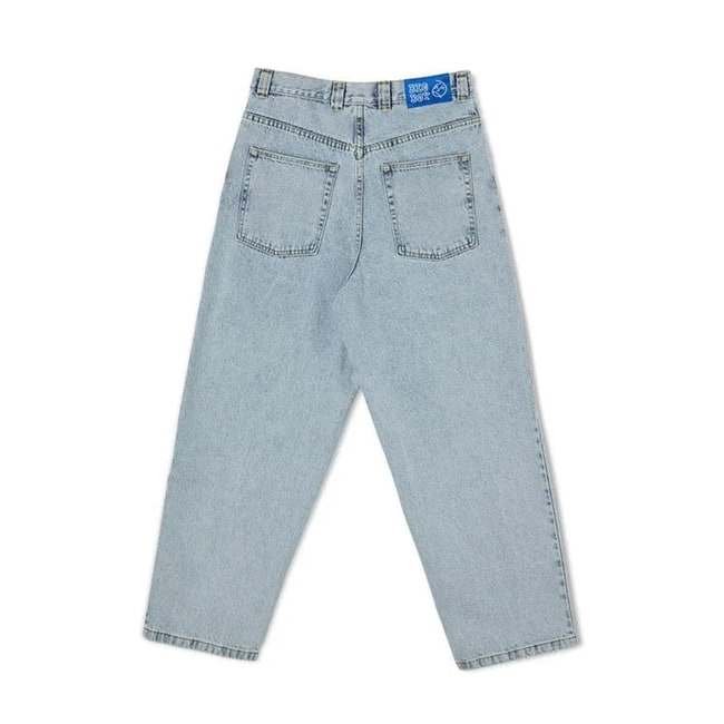 Men's Baggy Loose Fit Low Rise Wide Leg Denim Jeans with Contrast Stitching - Image 8