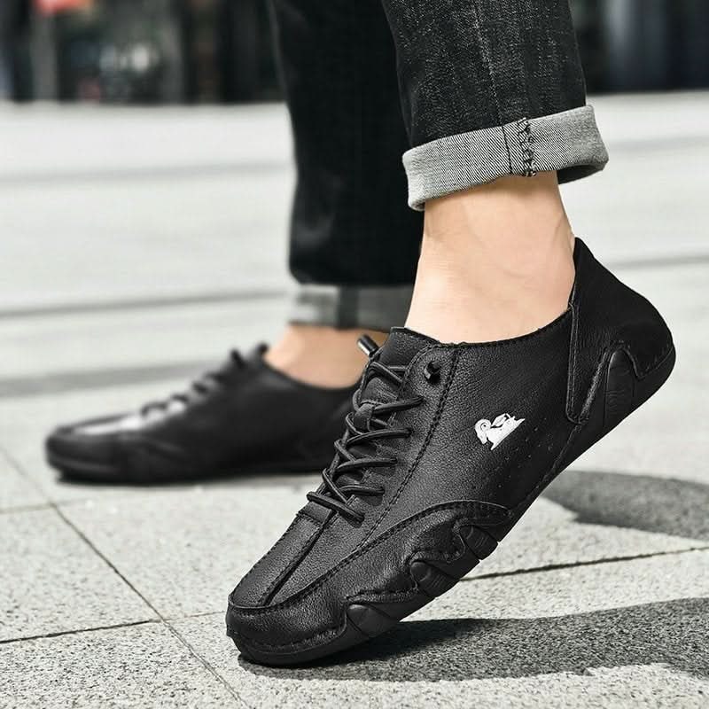 Men's Barefoot Shoes with Flexible Wrapped Rubber Sole and Lace-Up Closure - Image 10