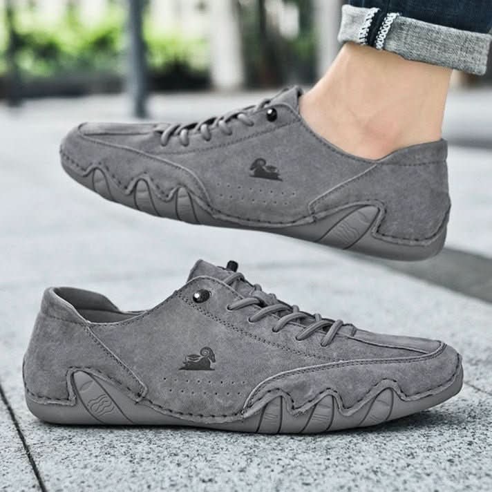 Men's Barefoot Shoes with Flexible Wrapped Rubber Sole and Lace-Up Closure - Image 11