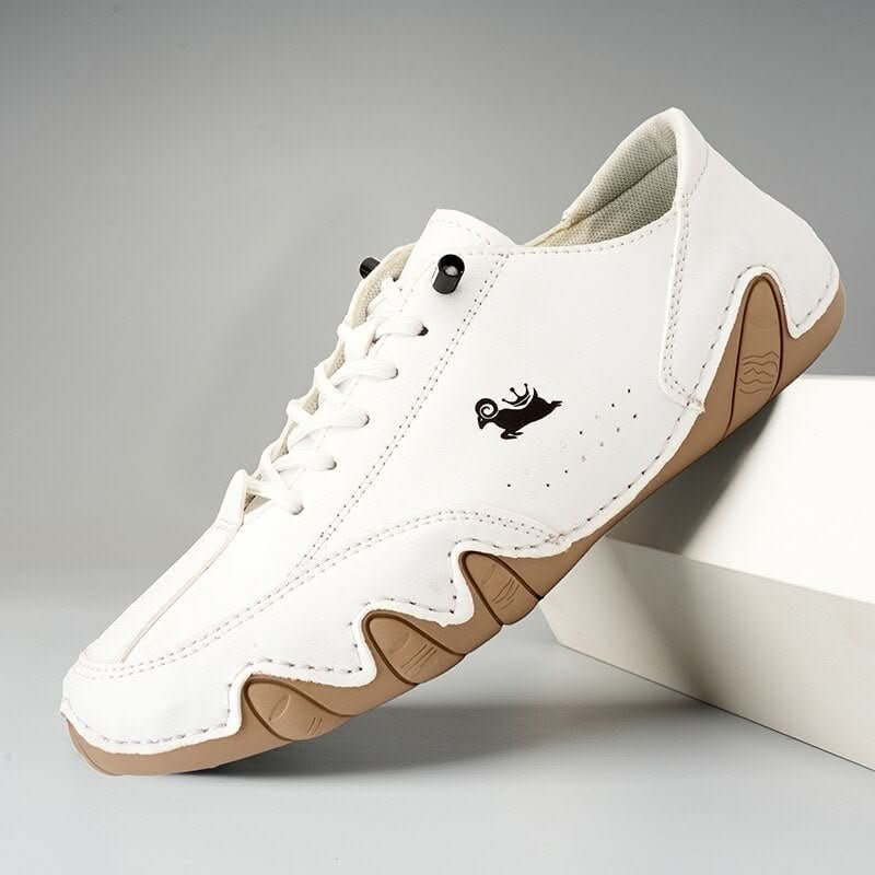 Men's Barefoot Shoes with Flexible Wrapped Rubber Sole and Lace-Up Closure - Image 2
