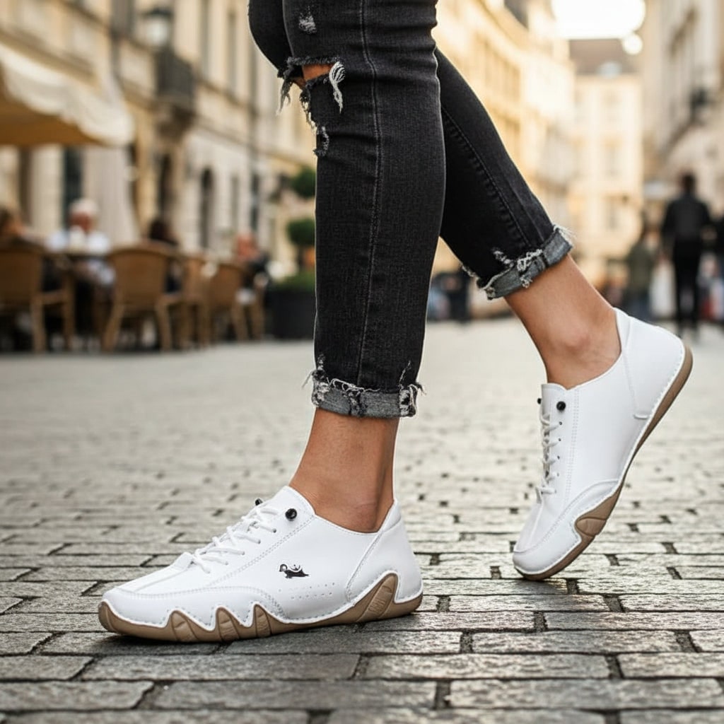 Men's Barefoot Shoes with Flexible Wrapped Rubber Sole and Lace-Up Closure - Image 7