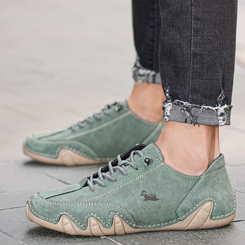 Men's Barefoot Shoes with Flexible Wrapped Rubber Sole and Lace-Up Closure - Image 8