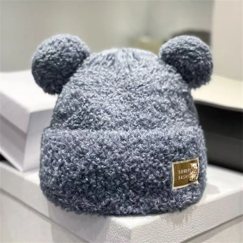 Men's Bear Ear Beanie with Flaps Fuzzy Sherpa Knit Winter Cap - Image 5