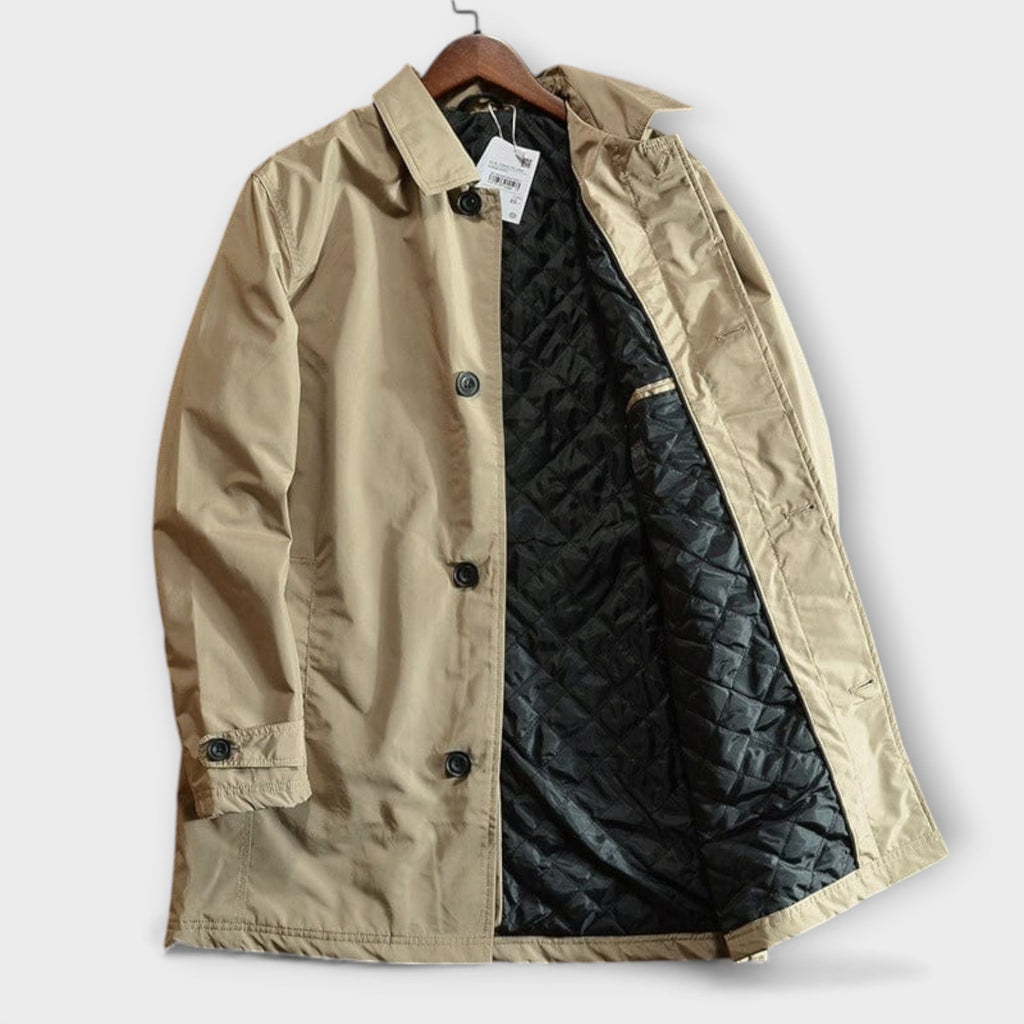 Men's Car Coat and Overcoat Single Breasted Structured Woven - Image 7