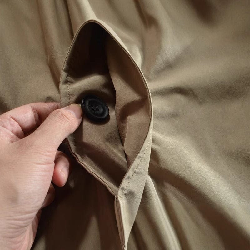 Men's Car Coat and Overcoat Single Breasted Structured Woven - Image 8