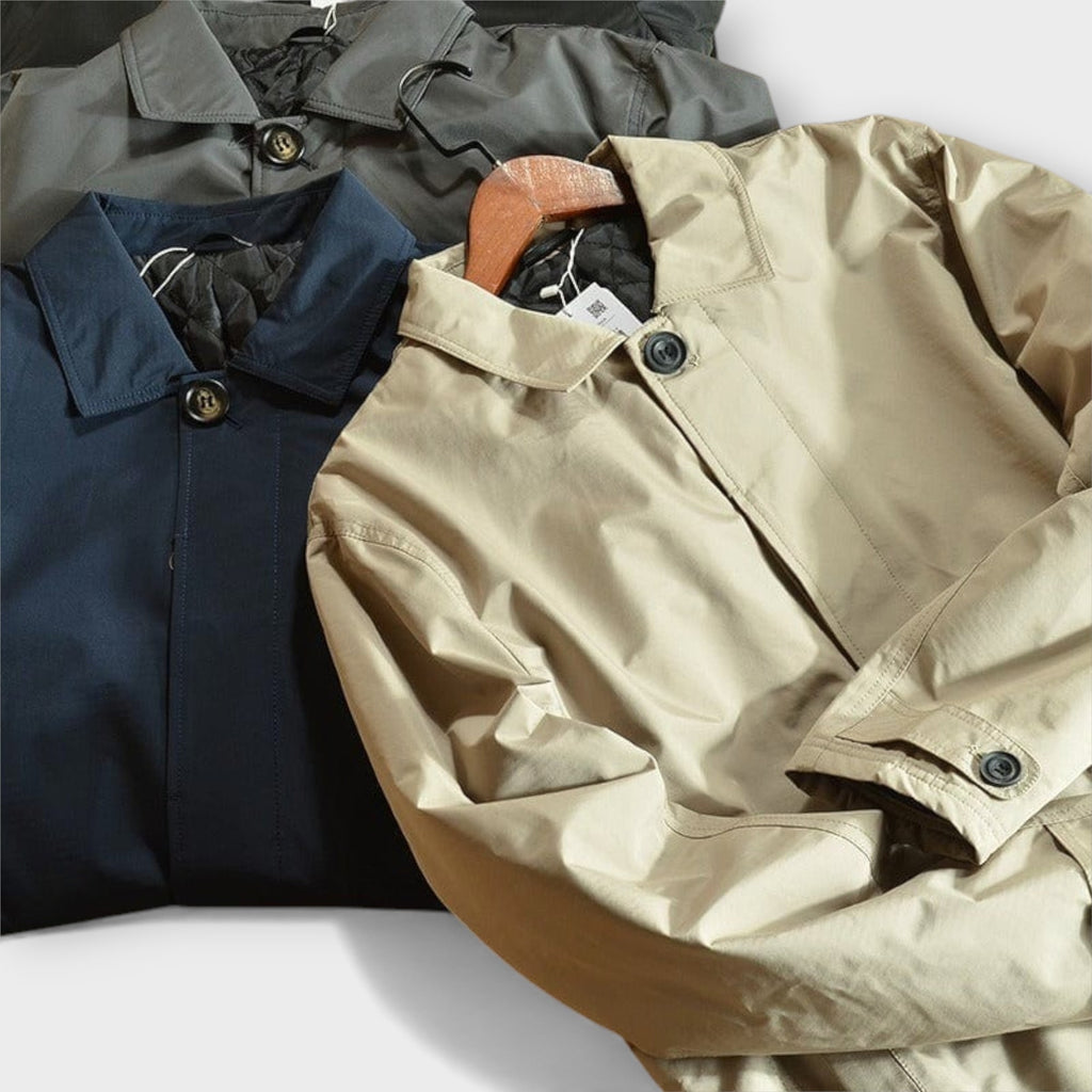 Men's Car Coat and Overcoat Single Breasted Structured Woven - Image 9