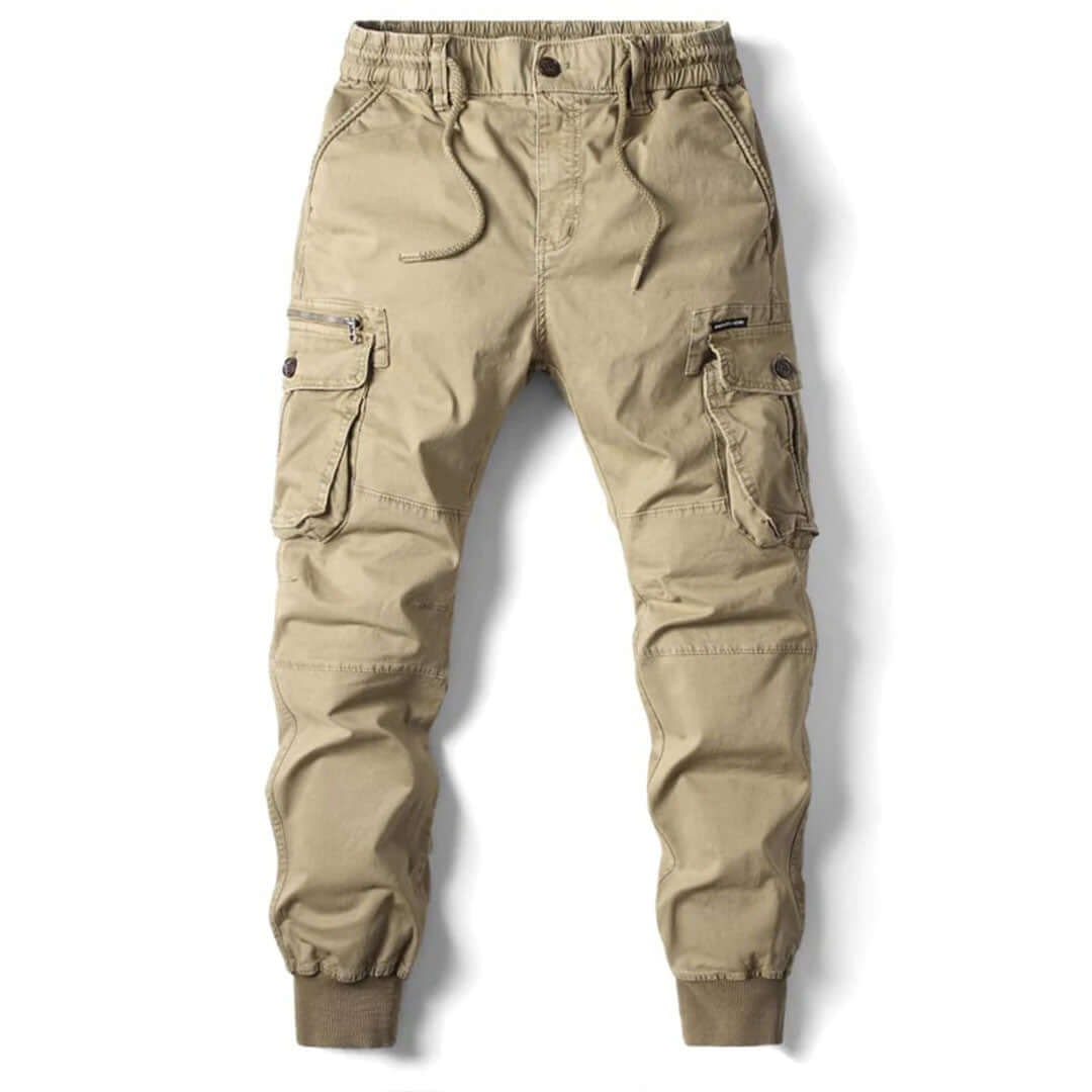 Men's Cargo Jogger Pants with Drawstring and Pockets - Image 1