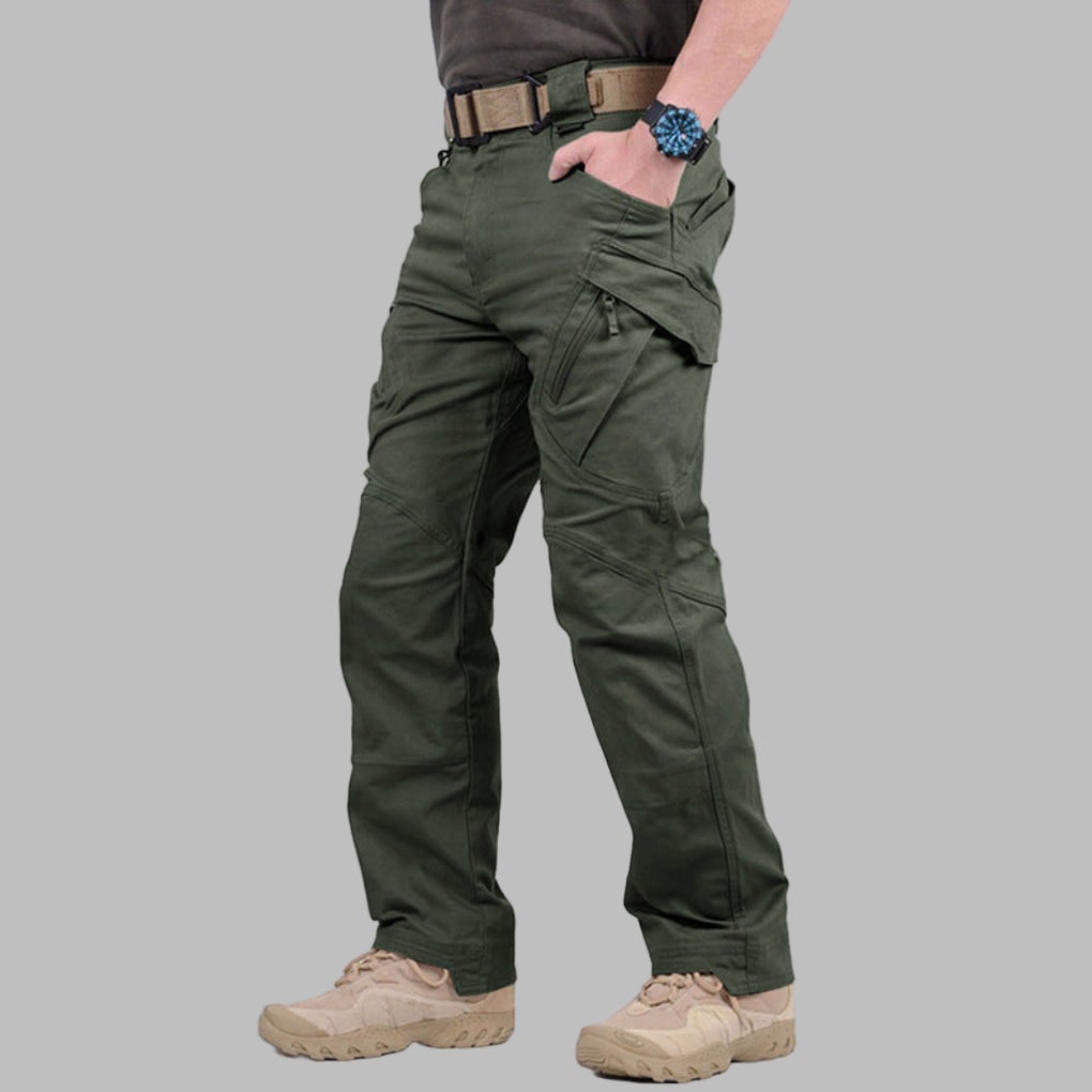 Men's Cargo Tactical Work Pants with Zippered Pockets and Reinforced Knees - Image 2