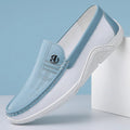 Men's Casual Slip on Loafers with Contrast Stitching - Image 1